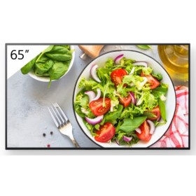 Sony FW-65BZ35L signage display Digital signage flat panel 65" LCD Wi-Fi 550 cd/m² 4K Ultra HD Black Android 24/7