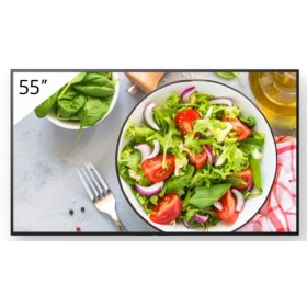 Sony FW-55BZ35L signage display Digital signage flat panel 55" LCD Wi-Fi 550 cd/m² 4K Ultra HD Black Android 24/7