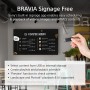 Sony FW-75EZ20L signage display Digital signage flat panel 75" LED Wi-Fi 350 cd/m² 4K Ultra HD Black Android 16/7