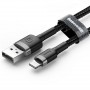 Baseus Cafule Braided Lightning Cable 2.4A 0.5m Grey