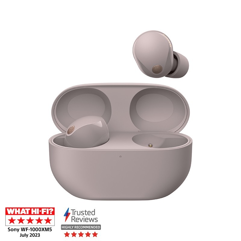 Sony WF1000XM5 Wireless Noise Cancelling Earbuds Smoky Pink