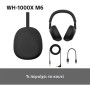 Sony WH1000XM6 Flagship Noise Cancelling Wireless Over Ear Headphones Midnight Blue
