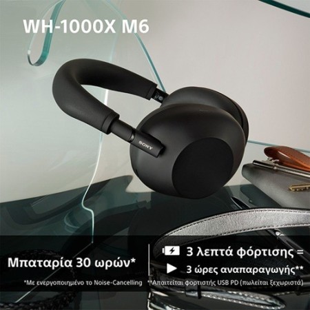 Sony WH1000XM6 Flagship Noise Cancelling Wireless Over Ear