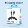 Vention IT Cable USB-C 3.2 Gen2 M-F 1.0m Braided Aluminum Black TRFBF