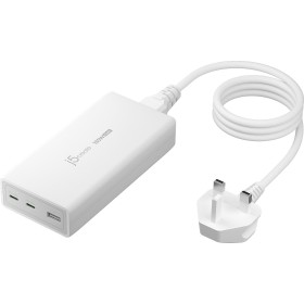 j5create 185W Laptop GaN Charger PD3.1 2xUSB-C/1xUSB-A (UK Plug) JUP37185W