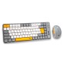 Alcatroz Keyboard & Mouse 2.4G+BT Combo 84K Tetriz Air 300C Summer White