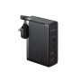 Baseus Charger Wall 100W 2xUSB-C 2xUSB-A UK+100W USB-C Cable Black