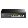 Cudy Switch PoE Gigabit 4PoE + 2GbE Uplink 65W GS1006P