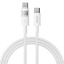 Baseus Cable USB-C to USB-C Display 2 Series Braided 100W 1.0m White