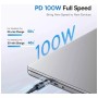Baseus Cable USB-C to USB-C Display 2 Series Braided 100W 1.0m White