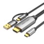 Vention Converter USB-C to HDMI Cable + USB Power 2.0m CGXBH