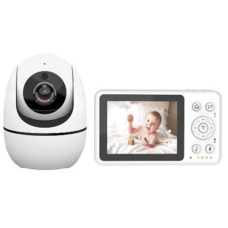 Bonoch BBM12 Portable Baby Monitor 3.2'' and PT Camera with Audio