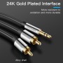 Vention AUDIO 3.5mm to 2RCA M-M Cable Metal 5.0m BCFBJ