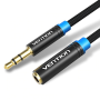 Vention AUDIO 3.5mm M-F Extension Cable Metal 5.0m VAB-B06-B500-M