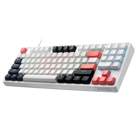 Thunderobot KG3089 White Mechanical Gaming Keyboard 89 Red Switch Keys