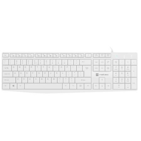 Natec Keyboard Wired White NAUTILUS