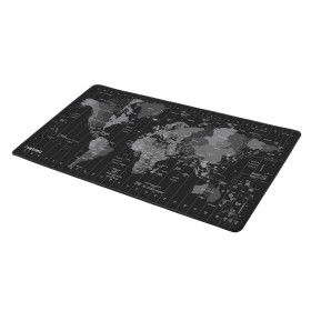 Natec TIME ZONE MAP XL Mousepad Grey Black