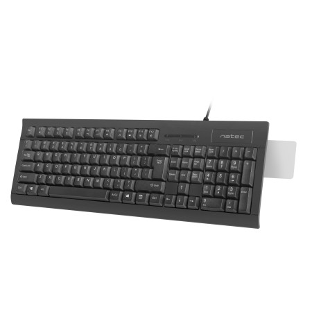 Natec MORAY Wired Keyboard with ID Card Reader Black