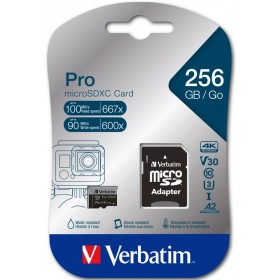Verbatim Micro SD Card+Adapter Class10 U3 256GB