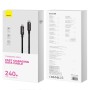 Baseus Cable USB-C to USB-C Tungsten Gold 240W 3.0m Black
