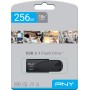 PNY Flash Drive Attache 4 USB 3.1 Stick 256GB Capless Slider Black FD256ATT431KK
