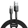 Baseus Cable MicroUSB to USB-A Cafule Braided 0.5m Blk-Gr