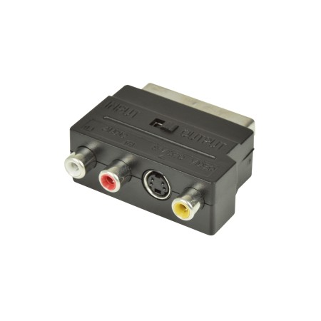 AV:Link Scart to 3RCA Adaptor with Switch 122.410UK