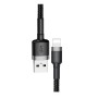 Baseus Cafule Braided Lightning Cable 2.4A 0.5m Grey