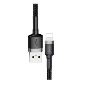 Baseus Cafule Braided Lightning Cable 2.4A 0.5m Grey Baseus Cafule Braided Lightning Cable 2.4A 0.5m Grey