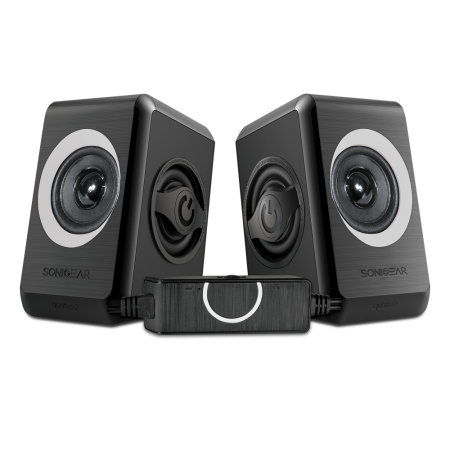 Sonicgear Quatro2 2.0 USB Powered PC Speakers Grey 12W