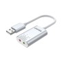 Unitek Y-247A External USB Soundcard USB-A to Stereo Audio Headset/Speaker and Microphone