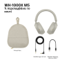 SONY WH1000XM5 Wireless Bluetooth Noise-Cancelling Headphones Silve...