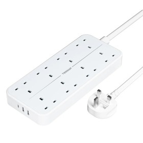 Tessan 8-Gang Extension 2 USB-A USB C 2m 13A TS-204-C