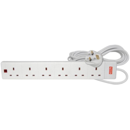 Mercury 6 Gang with Surge protection 2m 429.776UK