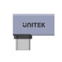 Unitek UCA USB-C 4.0 Male to Female Adaptor 90degrees (Side) A1040GY