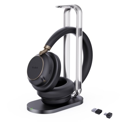 Yealink Headset Wireless Bluetooth ANC Over-Ear with B/T Dongle & Charging Stand BH76 Plus Teams