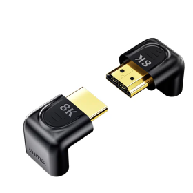 Unitek HDMI Adaptor 1x90 & 1x270 degrees RA 8K60Hz A1046ABK
