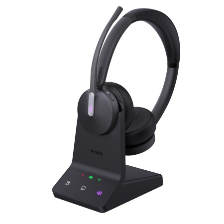 Yealink Headset Wireless Dual-Mode DECT/Bluetooth 3-Mic NC with Basestation WH64 Dual Teams