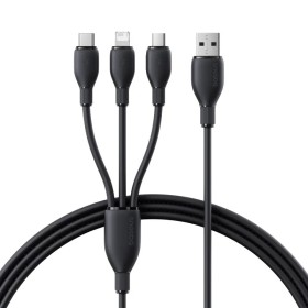 Baseus Cable 3in1 USB-C/Micro/Ligh Ultra Fast Series 1.3m Black Baseus Cable 3in1 USB-C/Micro/Ligh Ultra Fast Series 1.3m Black
