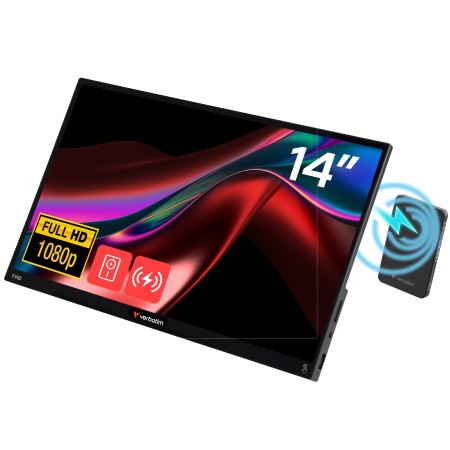 Verbatim Monitor Portable Touch 14'' Full-HD Powered by Wireless PowerBank