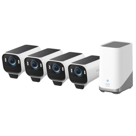 Anker Eufy Security Camera Kit  eufyCam S3 Pro 4Pack & Homebase3