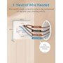 Meross Homekit Smart Wi-Fi Wall Switch 1-Gang 2-way MSS550HK-EU