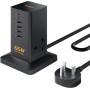 Tessan 2 Gang Extension  4 USB-A 2 USB C 2m 13A TS-FS02UK00