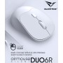 Alcatroz Mouse Wireless & BT Recharg Silent AIRMOUSE DUO 6R White (2025)