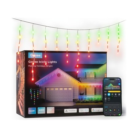 Govee Outdoor Smart Icicle Lights 10m RGBICW H70D13D1