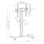 Brateck TV Floorstand 40x40 96cm 35kg FS47-44T-01