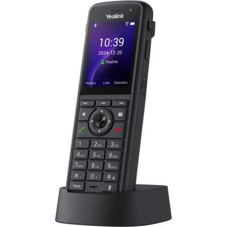 Yealink IP Phone Cordless Wi-Fi 6 Handset Ruggedized IP67 Roaming Dual Band with Bluetooth AX86R