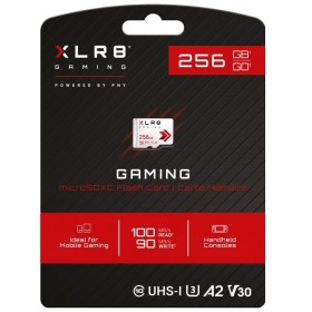 PNY Flash Memory MicroSDXC Card XLR8 256GB Class 10 UHS-I U3 V30 Gaming