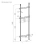 Brateck IFP Wall Mount Floor To Wall Support 120kg HAW400E-FR01