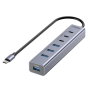 Unitek USB-A Hub 7-Port 3xUSB-C 4xUSB-A with Power Supply H1335A